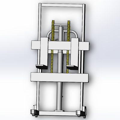 基于SolidWorks的手动液压堆高车模型