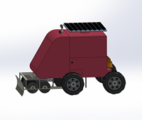 沙漠植树草方格铺设一体机器人