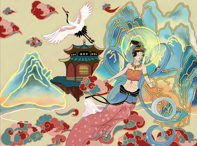 飞天笔墨，画江山韵