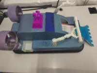 智能气垫式海滨两栖垃圾分类清理船