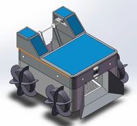 智能海洋沙滩两栖垃圾收集车