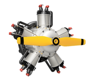 四冲程五缸径向星型发动机