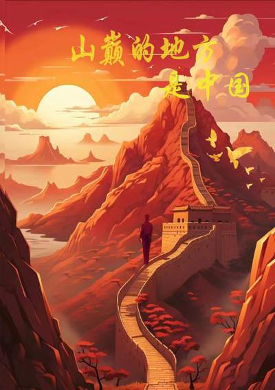 在山巅的地方是中国