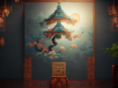 民族风情数字画卷
