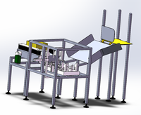 针对套合型瓦楞纸箱的中小型自动折叠 设备