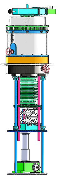 MPCVD真空谐振腔升降工作台 结构设计