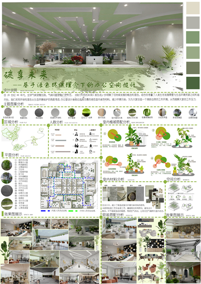 碳享未来--基于绿色环保理念下的办公空间设计