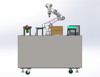 工业机器人1+x实训工作台