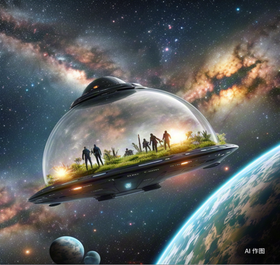 人与自然和谐共生的太空宇宙飞船设计