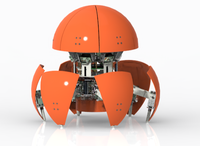 二合一陆空两栖模块化探测救援机器人