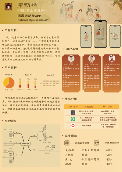 国风运动类app界面设计