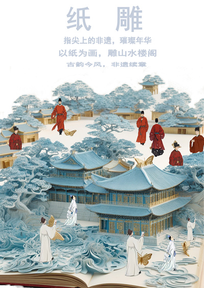 以纸为梦雕楼阁