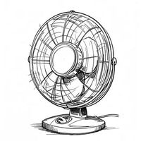 电扇扇面散热系统