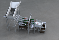 海棠果筛选去核切片一体机