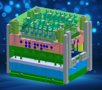 复杂倒装热流道模具
