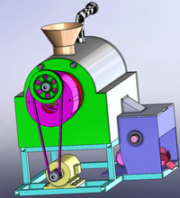 土豆去皮清洗切片一体机