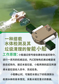 一种搭载水体检测及其垃圾清理的智能小船