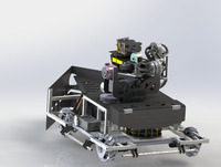 新型红外循迹巡逻预警灭火机器人