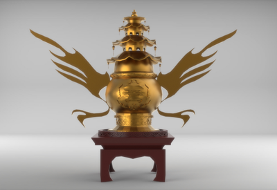 《青鸾化药鼎》