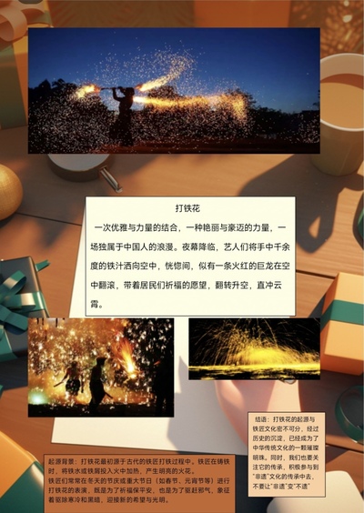 豪迈与绚丽的碰撞--打铁花
