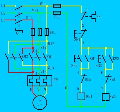 三相異步電動機正反轉控制及CADe_SIMu 3.0動態仿真