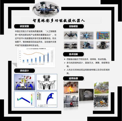 智慧蛛影多功能救援机器人