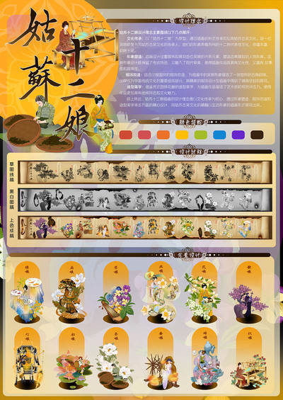 姑苏绮梦：十二娘文创插画