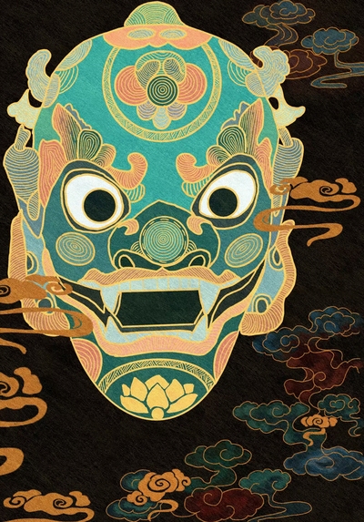 《惊鸿傩面，岁月尘封下的神秘符号》