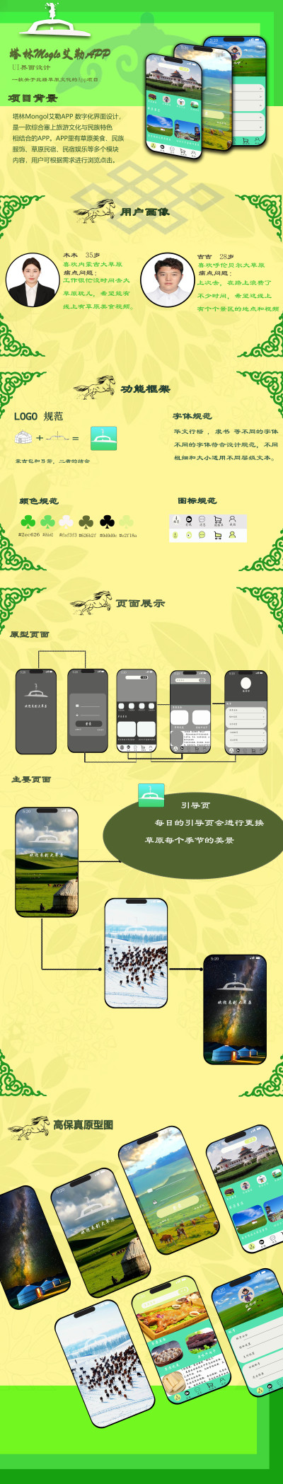 塔林Mongol艾勒APP 数字化界面设计