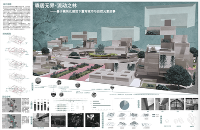 森居無界·流動之林——基于模塊化建筑下重寫城市與自然元素故事