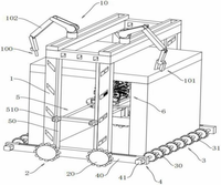 水下打印混凝土一体化配筋智能建造装备