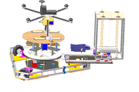 基于多向定位系统的云端控制无人机毫米级起降装置