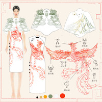 旗宿朱雀——数字旗袍艺术设计